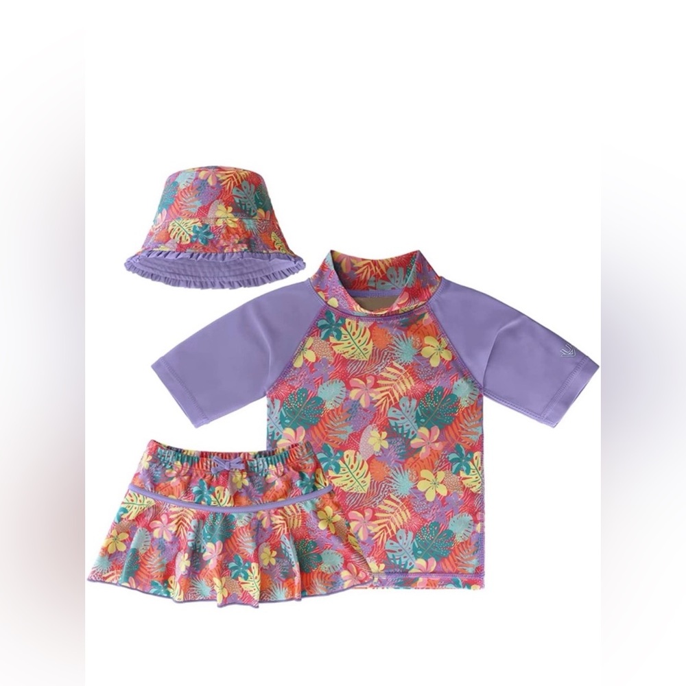 Uv skinz kids 3pc UPGO 50+swimwear set